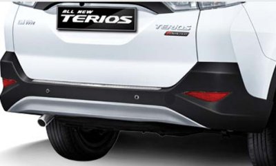 New Rear Bumper with Silver Skid Plate
